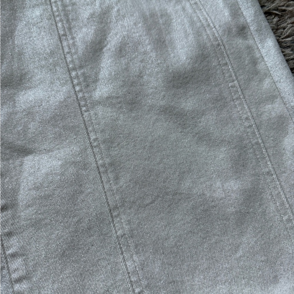 Jessica Simpson Myrtle Barrel Leg Jeans White/Cream Size: 6 - Picture 4 of 6